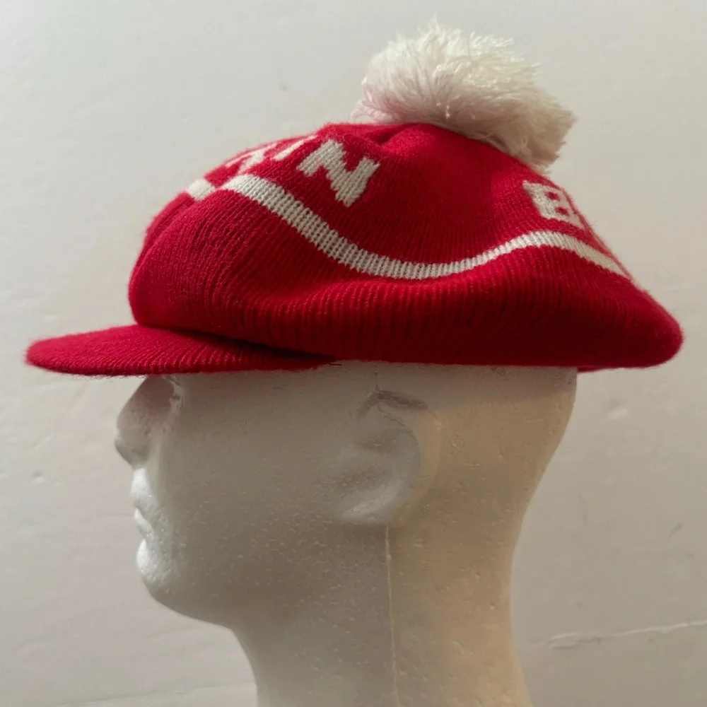Vintage Wisconsin Badgers Red Knit Hat